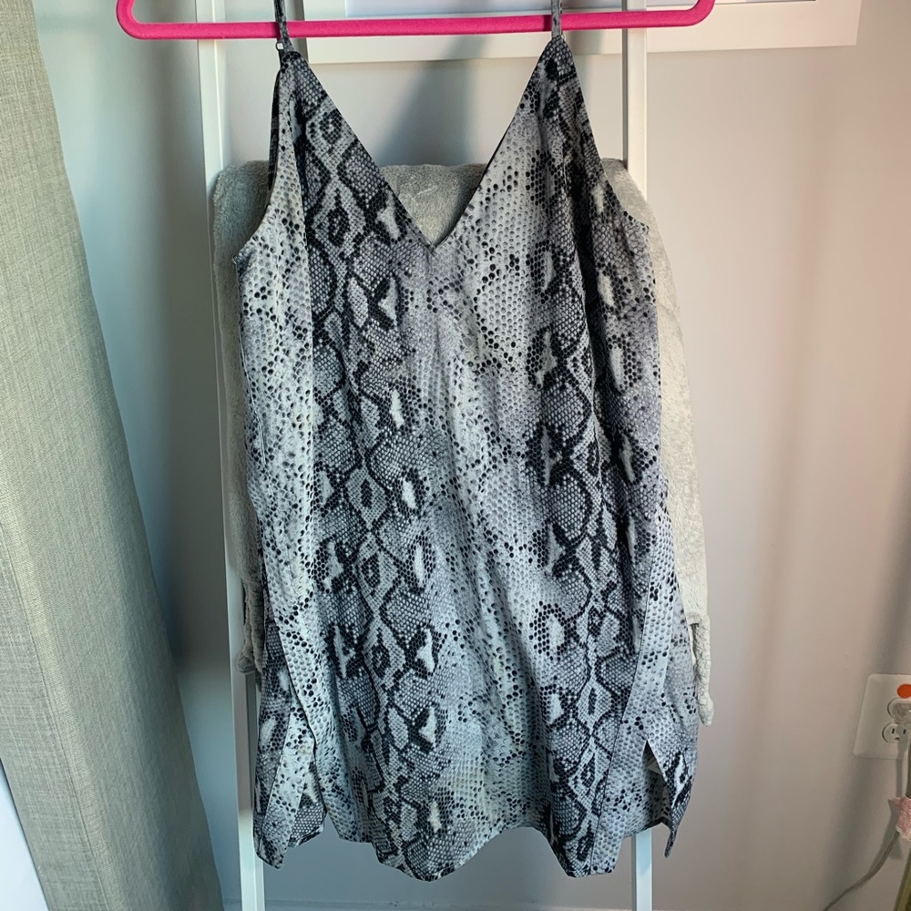 Tobi snakeskin mini dress